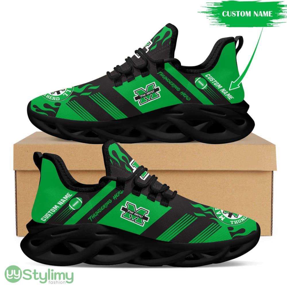 Marshall Thundering Herd Logo Custom Name Pattern 3D Max Soul Sneaker Shoes 4 Marshall Thundering Herd Logo Custom Name Pattern 3D Max Soul Sneaker Shoes - Marshall Thundering Herd Logo Custom Name Pattern 3D Max Soul Sneaker Shoes_4
