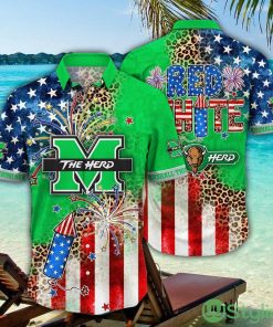Marshall Thundering Herd NCAA3 Hawaiian Shirt Independence Day Gift For Fans Product Photo 1