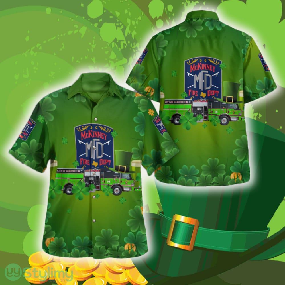 McKinney, Texas, McKinney Fire Department St Patrick's Day Hawaiian Shirt Summer Gift Ideas Beach Men Women 2 mckinney texas mckinney fire department st patricks day hawaiian shirt summer gift ideas beach men women