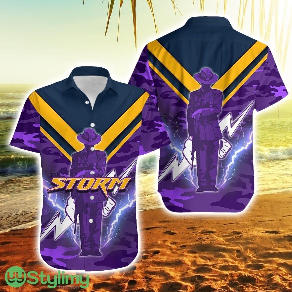 Melbourne Storm Anzac Day Army Patterns Hawaiian Shirt For Men And Women 2 Melbourne Storm Anzac Day Army Patterns Hawaiian Shirt For Men And Women Product Photo 1
