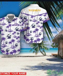 Melbourne Storm Custom Name 3D Hawaii Shirt Coconut Pattern Beach Shirt Product Photo 1