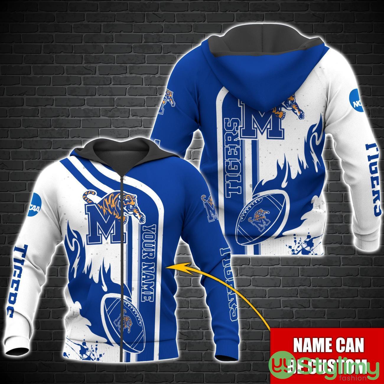 Memphis Tigers NCAA1 Custom Name 3D Hoodie All Over Printed 2 Memphis Tigers NCAA1 Custom Name 3D Hoodie All Over Printed Product Photo 2