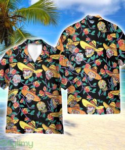 Mexico Benny’s Sugar Skulls Day Of The Dead Camp 3D Hawaiian Shirt All Over Printed Product Photo 1