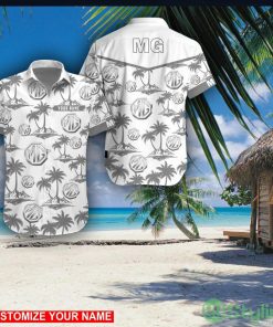 MG Car Custom Name 3D Hawaii Shirt Coconut Pattern Beach Shirt Product Photo 1