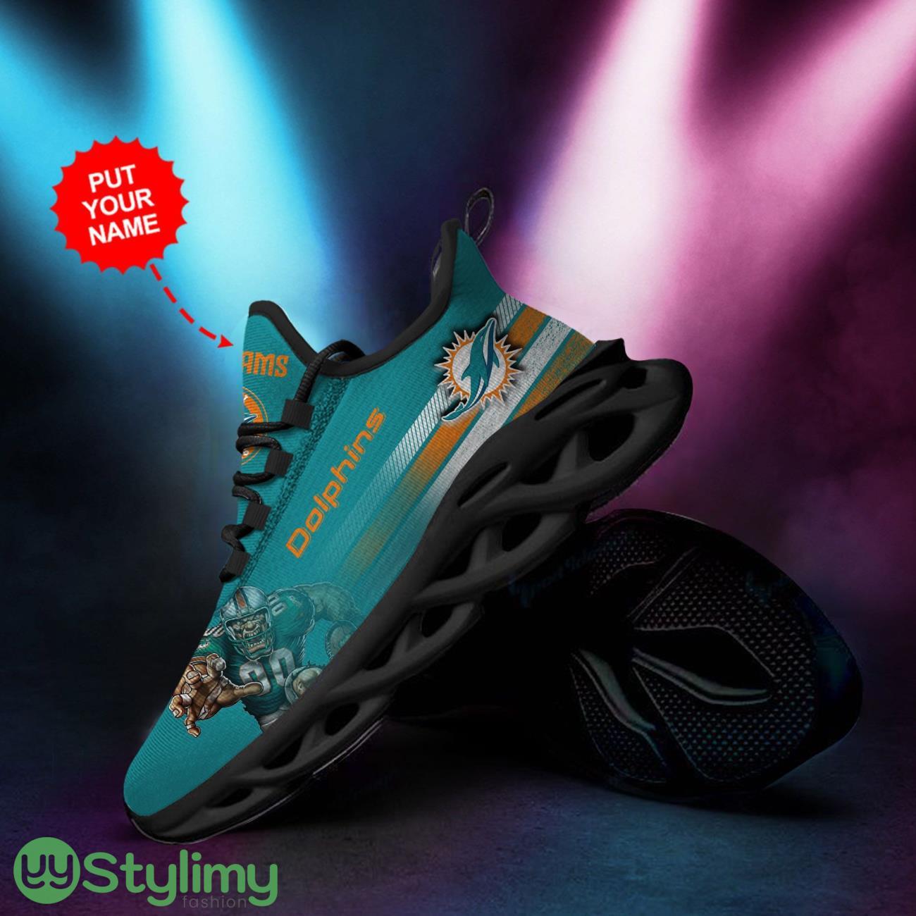 Miami Dolphins Custom Personalized Max Soul Sneakers Running Sports Shoes For Men Women 2 Miami Dolphins Custom Personalized Max Soul Sneakers Running Sports Shoes For Men Women Product Photo 2