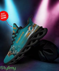 Miami Dolphins Custom Personalized Max Soul Sneakers Running Sports Shoes For Men Women Product Photo 1