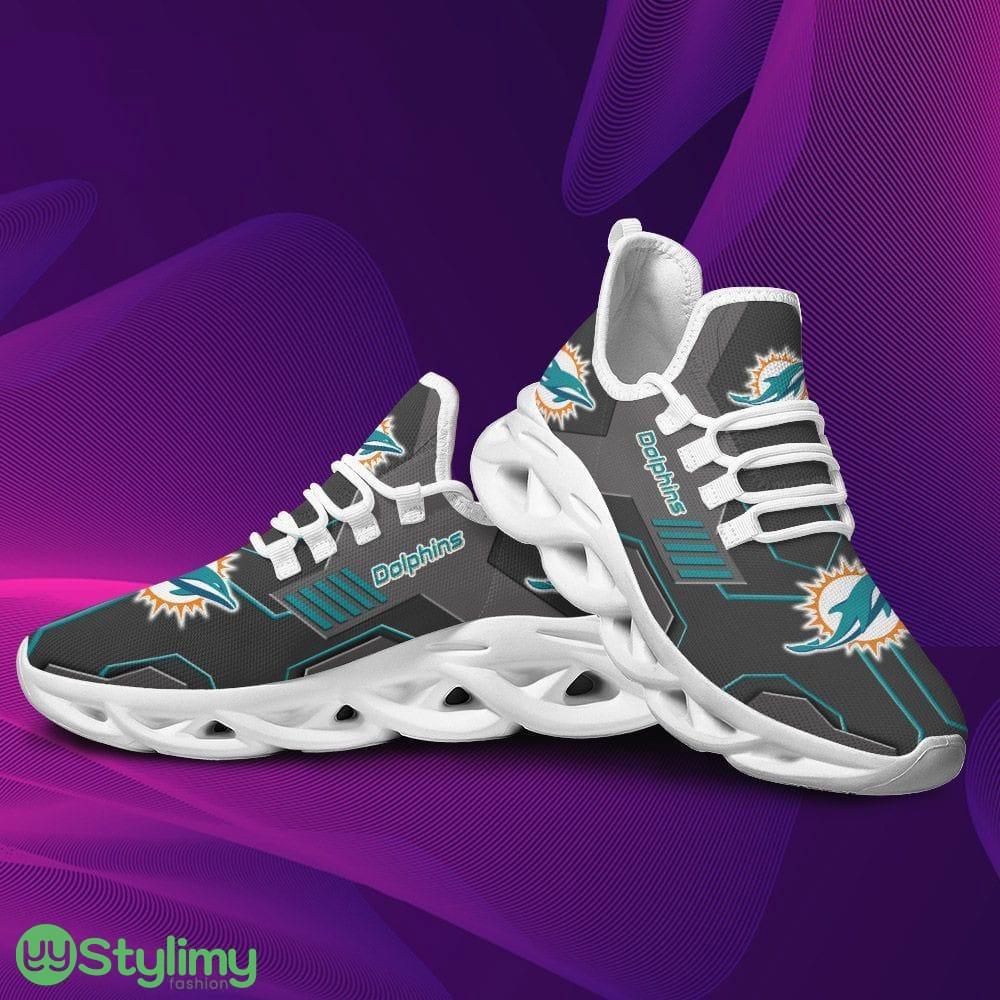 Miami Dolphins Logo Pattern Custom Name 3D Max Soul Sneaker Shoes In Black 2 Miami Dolphins Logo Pattern Custom Name 3D Max Soul Sneaker Shoes In Black - Miami Dolphins Logo Pattern Custom Name 3D Max Soul Sneaker Shoes In Black_2