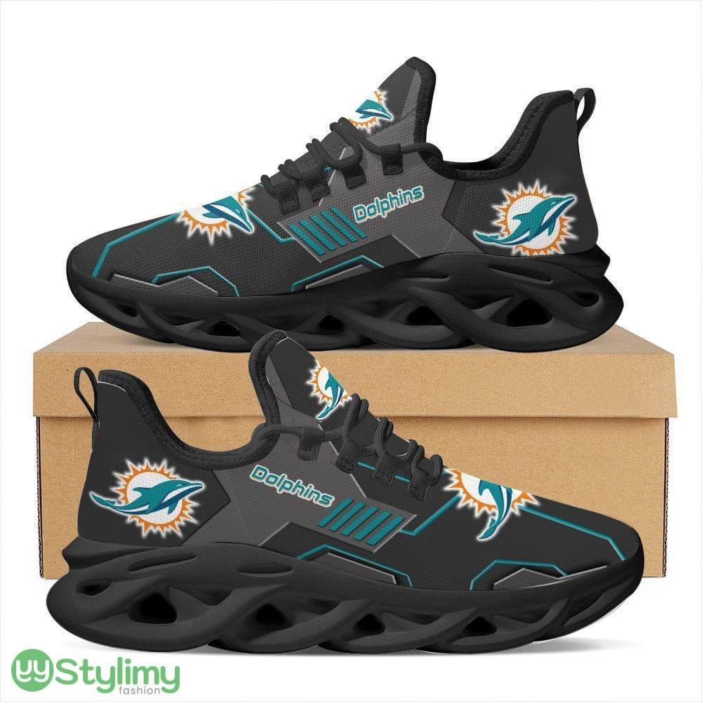 Miami Dolphins Logo Pattern Custom Name 3D Max Soul Sneaker Shoes In Black 4 Miami Dolphins Logo Pattern Custom Name 3D Max Soul Sneaker Shoes In Black - Miami Dolphins Logo Pattern Custom Name 3D Max Soul Sneaker Shoes In Black_4
