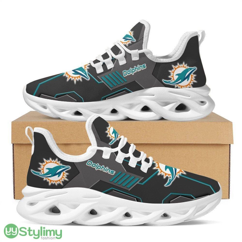 Miami Dolphins Logo Pattern Custom Name 3D Max Soul Sneaker Shoes In Black 6 Miami Dolphins Logo Pattern Custom Name 3D Max Soul Sneaker Shoes In Black - Miami Dolphins Logo Pattern Custom Name 3D Max Soul Sneaker Shoes In Black_1