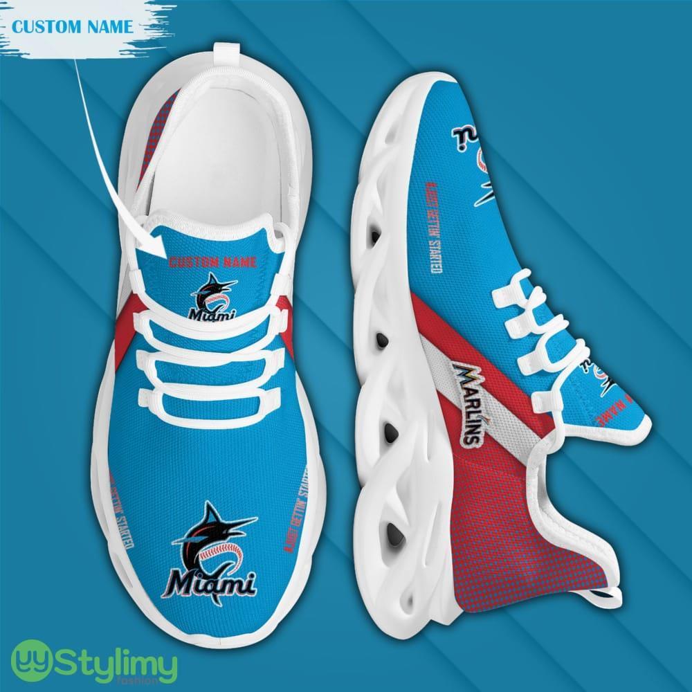 Miami Marlins Logo Custom Name Pattern 3D Max Soul Sneaker Shoes In Blue and Red 3 Miami Marlins Logo Custom Name Pattern 3D Max Soul Sneaker Shoes In Blue and Red - Miami Marlins Logo Custom Name Pattern 3D Max Soul Sneaker Shoes In Blue and Red_3
