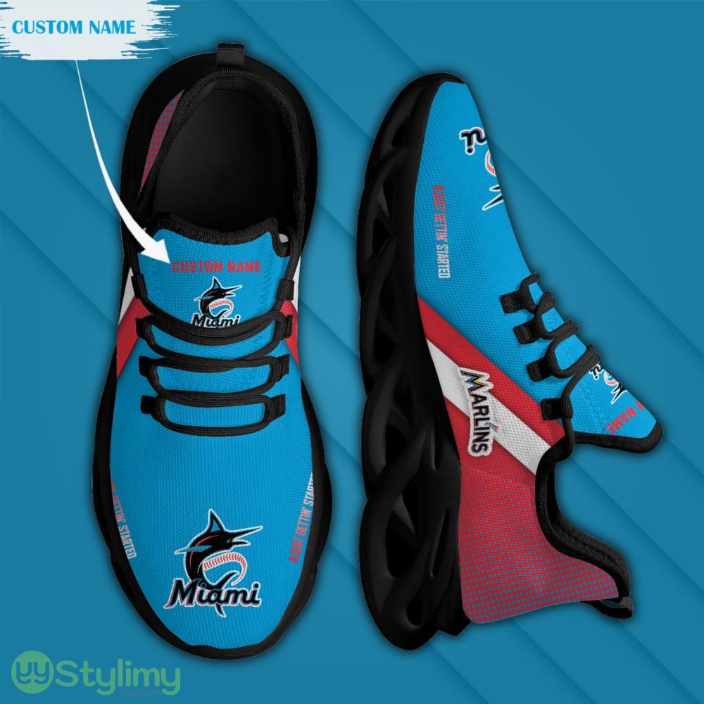Miami Marlins Logo Pattern Custom Name 3D Max Soul Sneaker Shoes 4 Miami Marlins Logo Pattern Custom Name 3D Max Soul Sneaker Shoes - Miami Marlins Logo Pattern Custom Name 3D Max Soul Sneaker Shoes_4