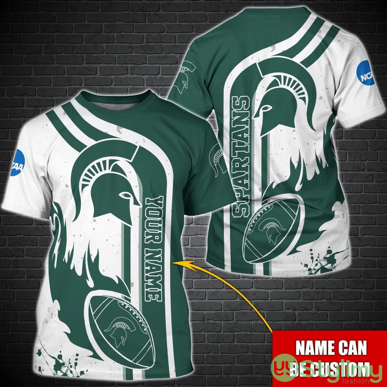 Michigan State Spartans NCAA1 Custom Name Special T-Shirt For Fans 2 Michigan State Spartans NCAA1 Custom Name Special T-Shirt For Fans Product Photo 1