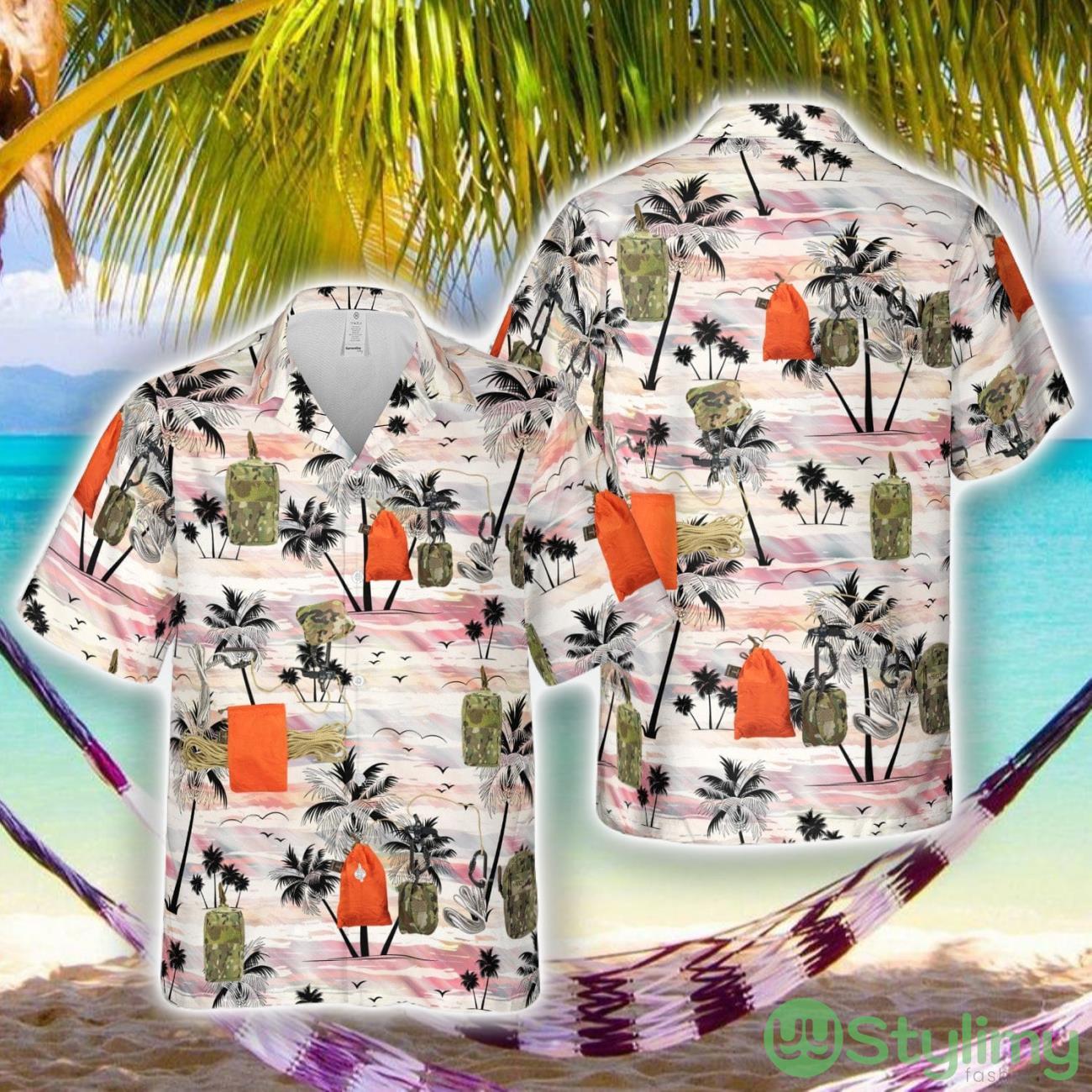 Military Parachute Kit, Firefly Kit 3D Hawaiian Shirt Style Gift For Men Women 2 Military Parachute Kit, Firefly Kit 3D Hawaiian Shirt Style Gift For Men Women Product Photo 1