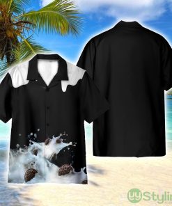 Milk Oreo Cookies Cosplay Costume 3D Printed Beach Shirt Men Women Hawaiian Shirt Product Photo 1