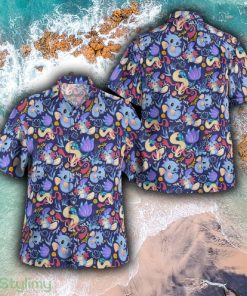 Milotic Water Pokemon Island Brand Beach Hawaiian Shirt And Short Combo For Men And Women - Milotic Water Pokemon Hawaiian Shirt_1
