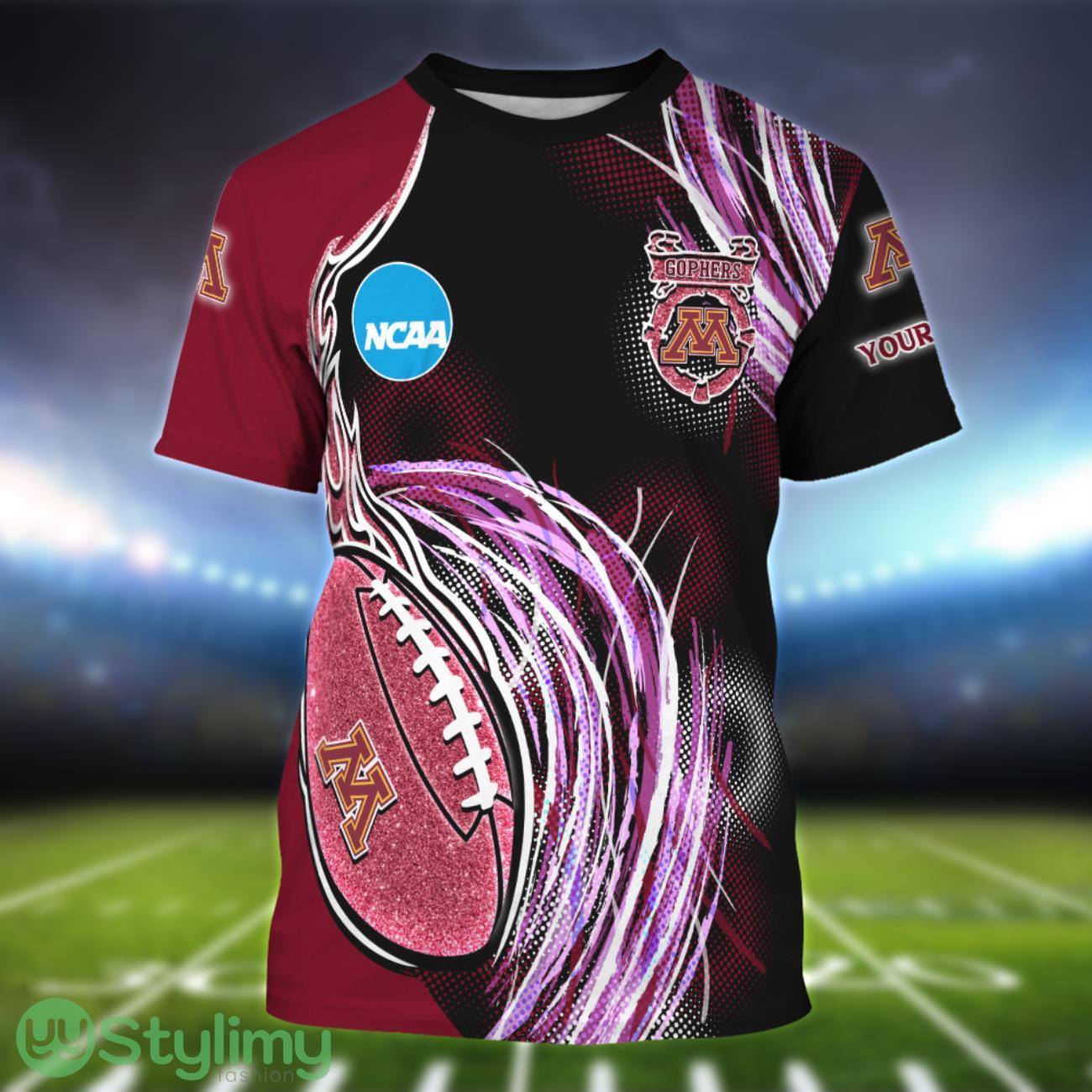 Minnesota Golden Gophers Personalized Name Sport 3D T-Shirt 1 Minnesota Golden Gophers Personalized Name Sport 3D T-Shirt Product Photo 1