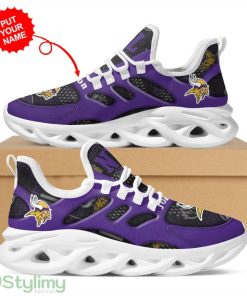 Minnesota Vikings Custom Name Personalized Max Soul Sneakers Running Sports Shoes For Men Women Product Photo 3
