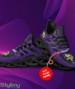Minnesota Vikings Custom Name Personalized Max Soul Sneakers Running Sports Shoes For Men Women Product Photo 5