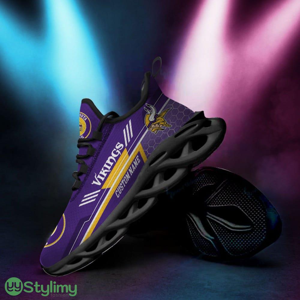 Minnesota Vikings Logo Custom Name Pattern In Purple 3D Max Soul Sneaker Shoes 4 Minnesota Vikings Logo Custom Name Pattern In Purple 3D Max Soul Sneaker Shoes - Minnesota Vikings Logo Custom Name Pattern In Purple 3D Max Soul Sneaker Shoes_4