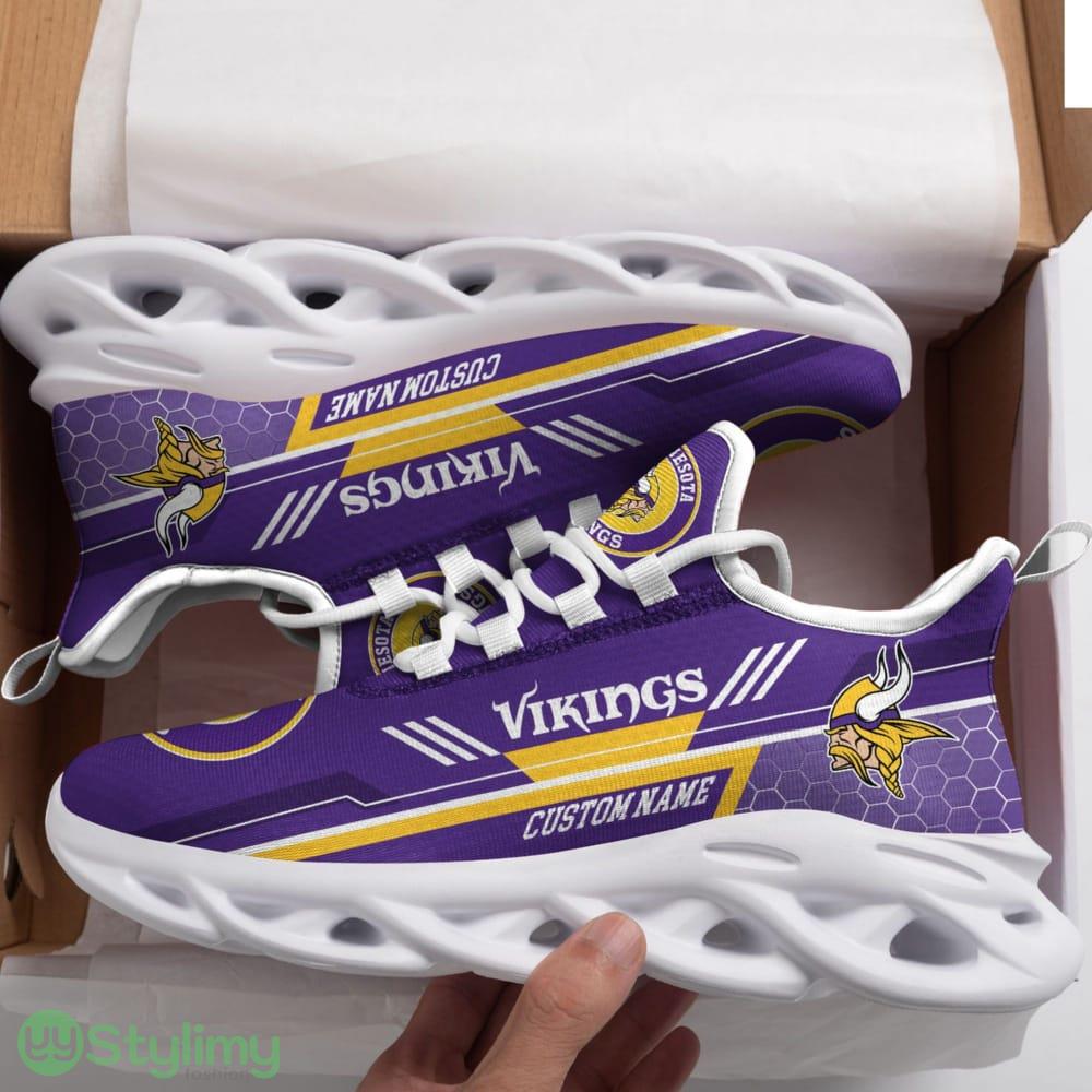 Minnesota Vikings Logo Custom Name Pattern In Purple 3D Max Soul Sneaker Shoes 6 Minnesota Vikings Logo Custom Name Pattern In Purple 3D Max Soul Sneaker Shoes - Minnesota Vikings Logo Custom Name Pattern In Purple 3D Max Soul Sneaker Shoes_1