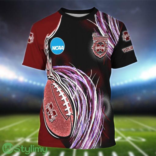 Mississippi State Bulldogs Personalized Name Sport 3D T-Shirt Product Photo 1