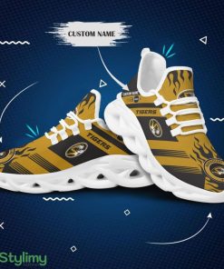 Missouri Tigers Logo Pattern Custom Name 3D Max Soul Sneaker Shoes In Yellow Black - Missouri Tigers Logo Pattern Custom Name 3D Max Soul Sneaker Shoes In Yellow Black_1