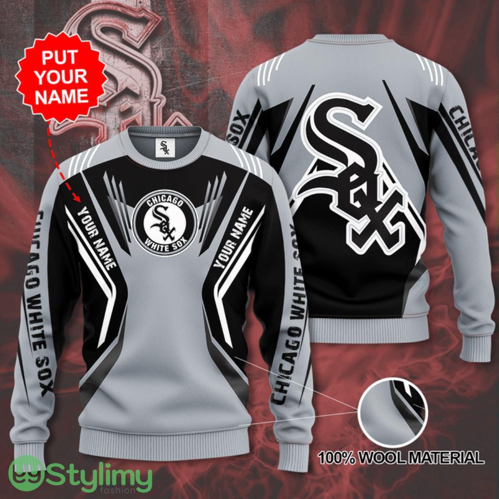 MLB Chicago White Sox Custom Name 3D Sweater 3 MLB Chicago White Sox Custom Name 3D Sweater Product Photo 1