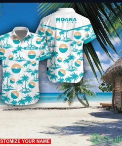 Moana Pasifika Custom Name 3D Hawaii Shirt Coconut Pattern Beach Shirt Product Photo 1