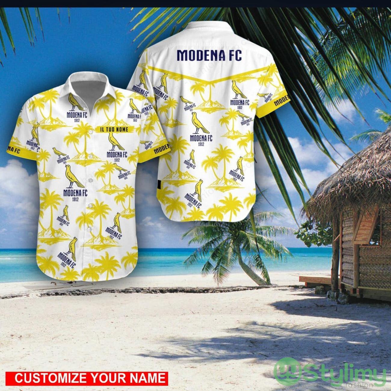 Modena F.C Custom Name 3D Hawaii Shirt Coconut Pattern Beach Shirt 2 Modena F.C Custom Name 3D Hawaii Shirt Coconut Pattern Beach Shirt Product Photo 1