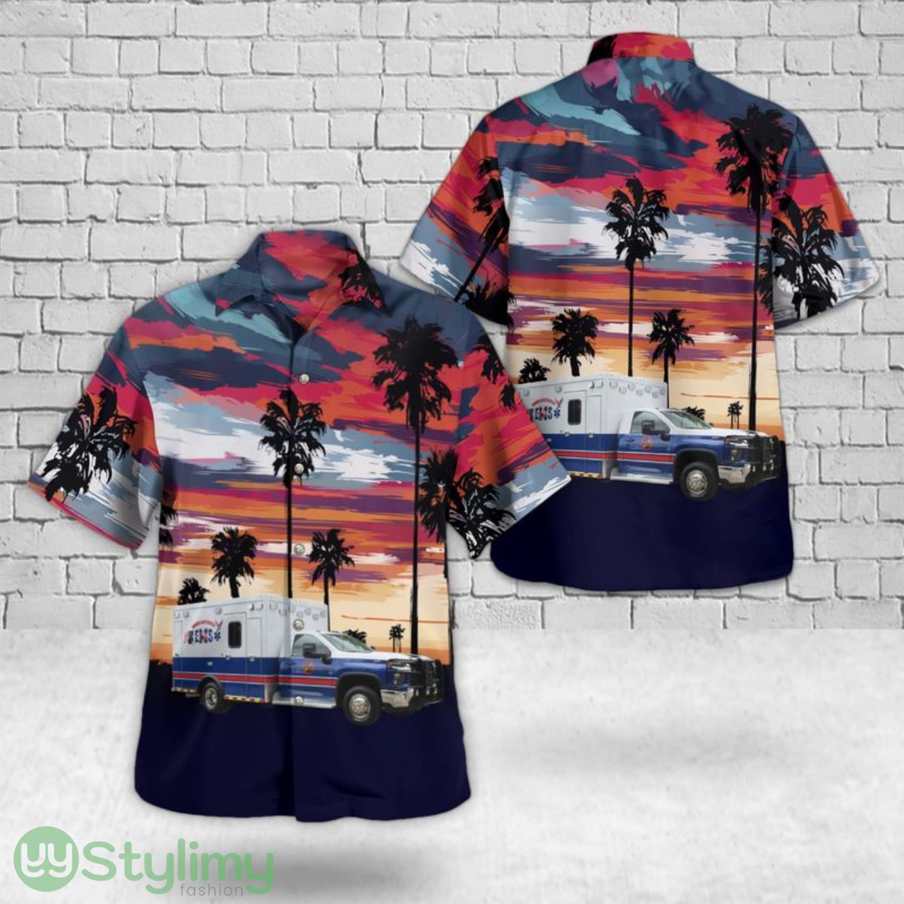 Montgomery County, Georgia, Toombs - Montgomery EMS 3D Hawaiian Shirt short sleeve Men And Women Shirt 2 Montgomery County, Georgia, Toombs - Montgomery EMS 3D Hawaiian Shirt short sleeve Men And Women Shirt Product Photo 1