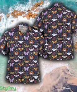 Moth Pokemon Island AOP Hawaiian Shirt And Short Combo For Summer - Moth Pokemon Hawaiian Shirt_1