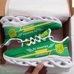Nantes Logo Custom Name Pattern 3D Max Soul Sneaker Shoes In Green - Nantes Logo Custom Name Pattern 3D Max Soul Sneaker Shoes In Green_3