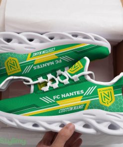 Nantes Logo Custom Name Pattern 3D Max Soul Sneaker Shoes In Green - Nantes Logo Custom Name Pattern 3D Max Soul Sneaker Shoes In Green_1