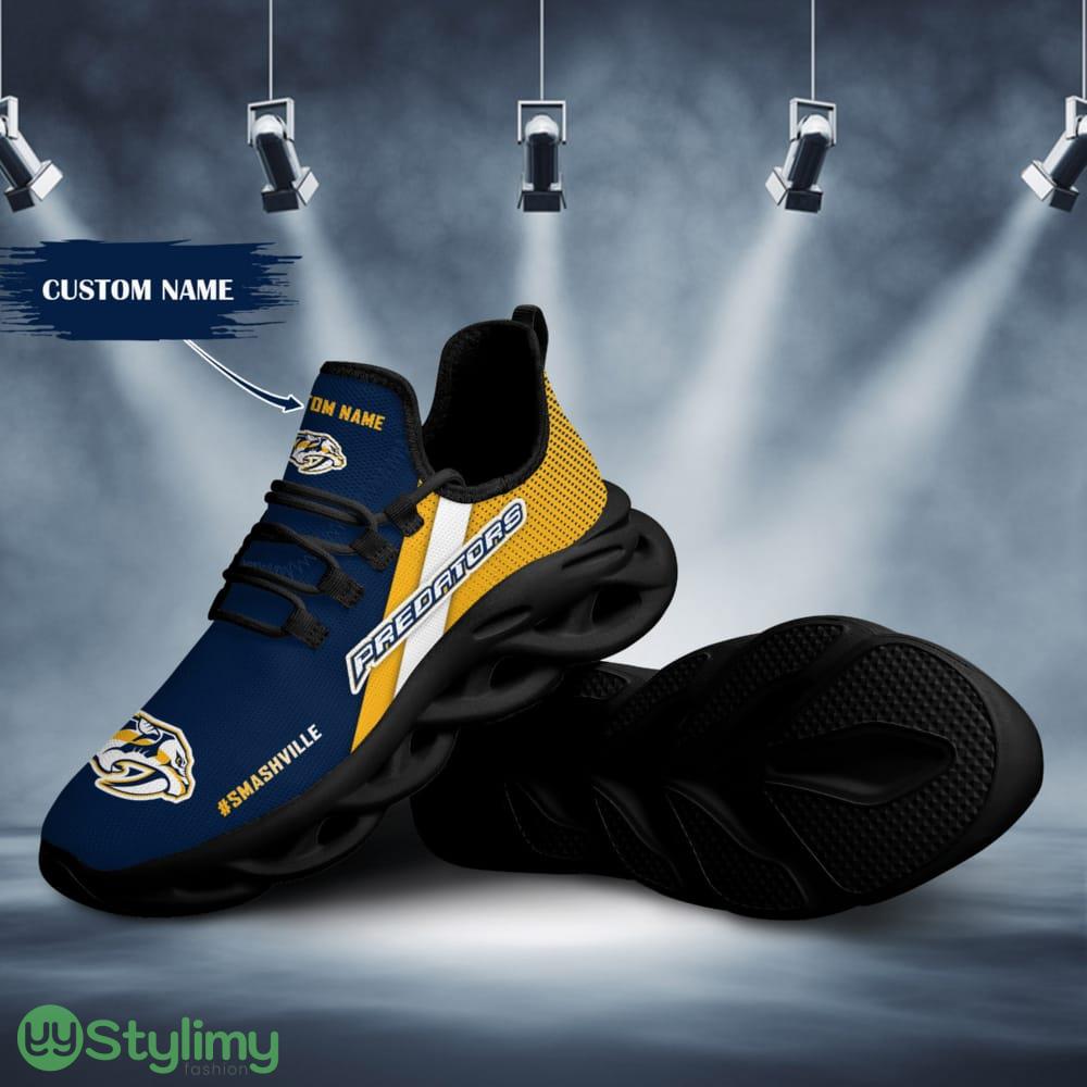 Nashville Predators Logo Pattern Custom Name 3D Max Soul Sneaker Shoes 2 Nashville Predators Logo Pattern Custom Name 3D Max Soul Sneaker Shoes - Nashville Predators Logo Pattern Custom Name 3D Max Soul Sneaker Shoes_2