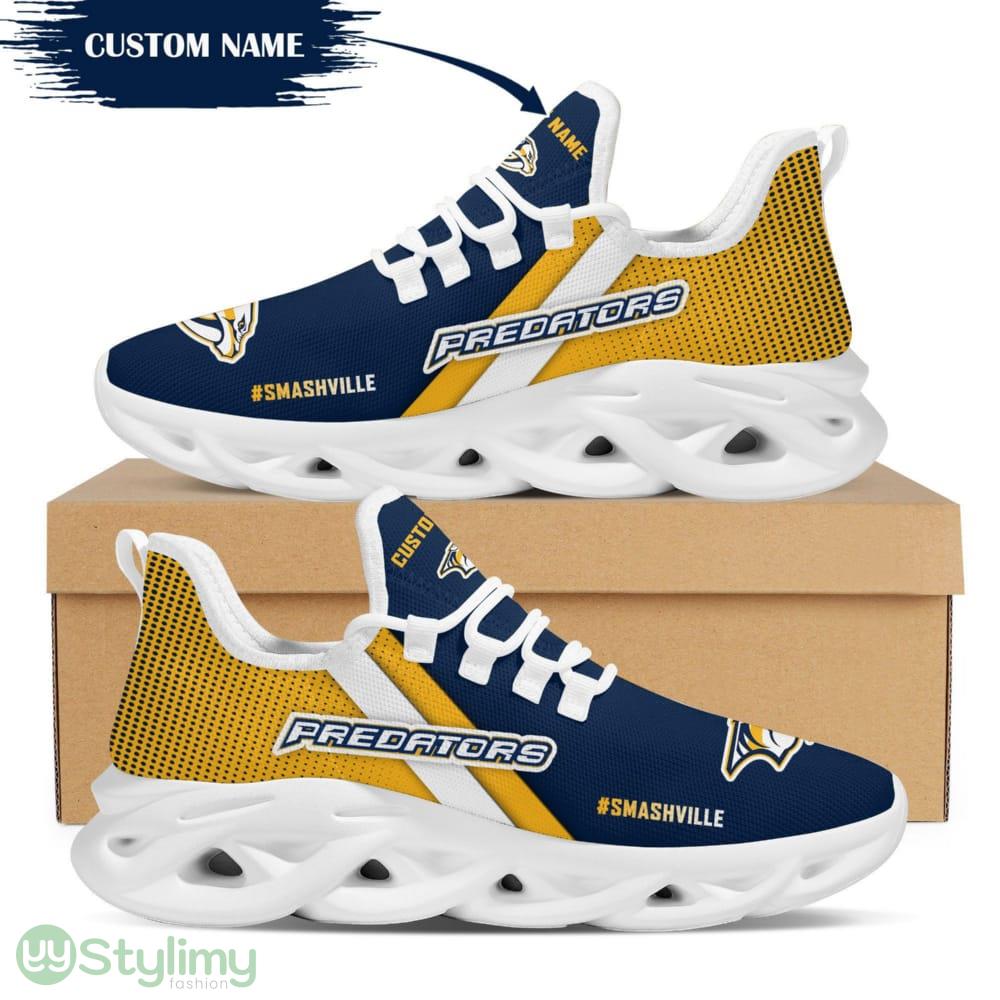 Nashville Predators Logo Pattern Custom Name 3D Max Soul Sneaker Shoes 3 Nashville Predators Logo Pattern Custom Name 3D Max Soul Sneaker Shoes - Nashville Predators Logo Pattern Custom Name 3D Max Soul Sneaker Shoes_3