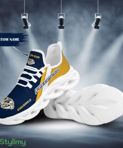 Nashville Predators Logo Pattern Custom Name 3D Max Soul Sneaker Shoes - Nashville Predators Logo Pattern Custom Name 3D Max Soul Sneaker Shoes_1