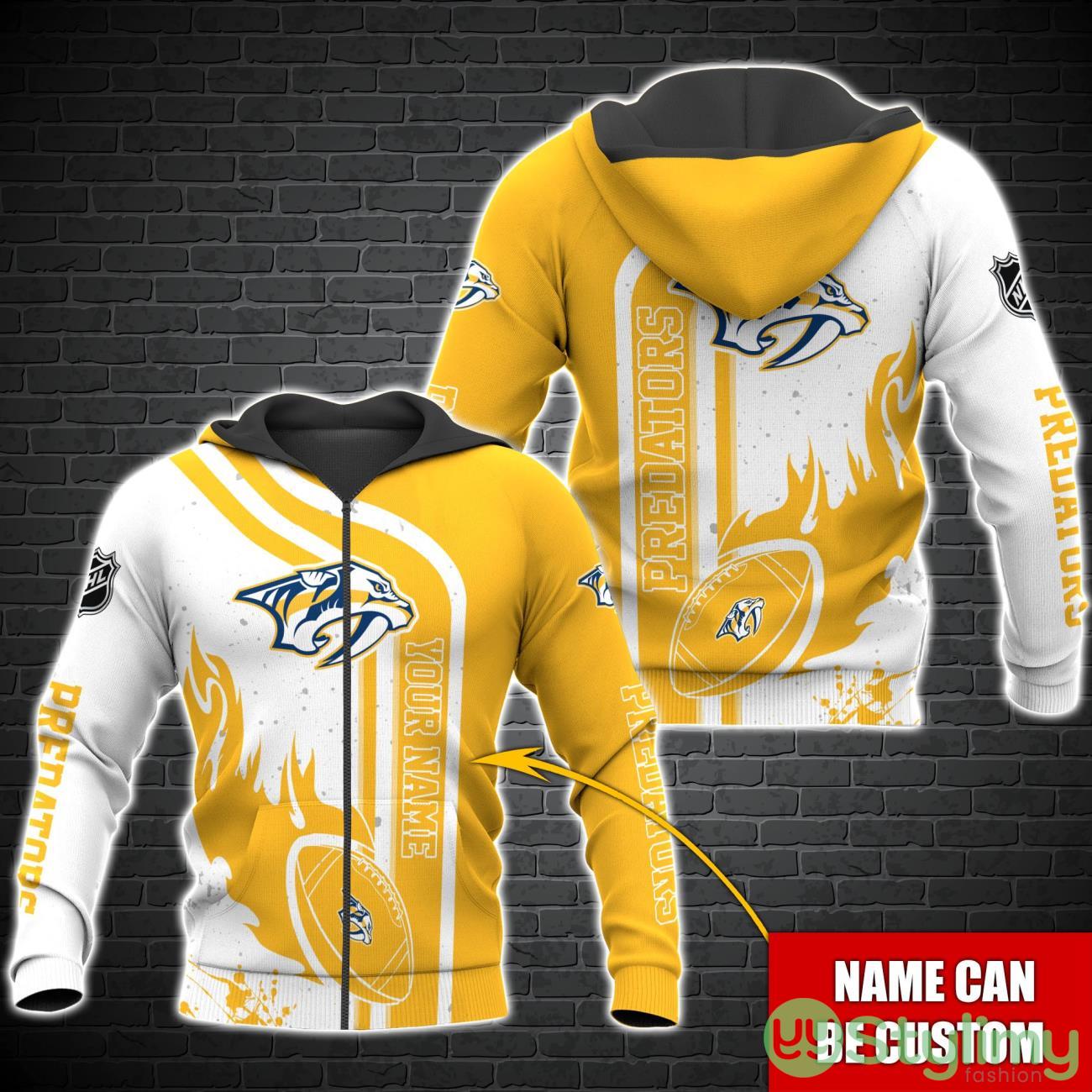 Nashville Predators NHL Custom Name 3D Hoodie All Over Printed 2 Nashville Predators NHL Custom Name 3D Hoodie All Over Printed Product Photo 2
