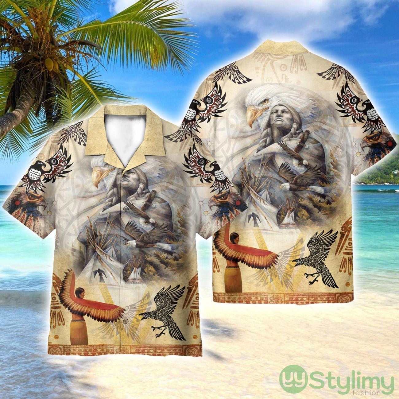 Native American 3D Printed Beach Shirt Men Women Hawaiian Shirt 2 Native American 3D Printed Beach Shirt Men Women Hawaiian Shirt Product Photo 1