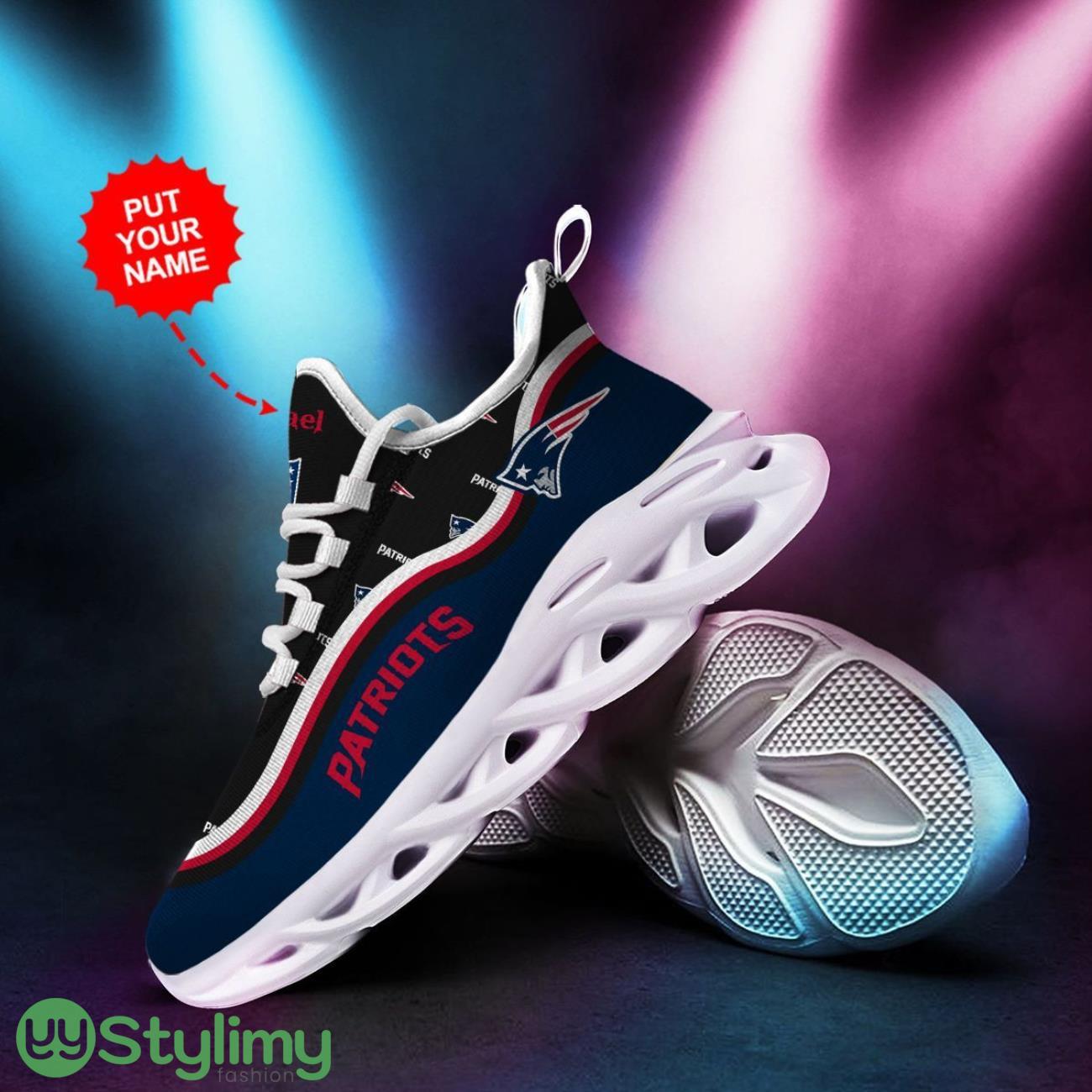 New England Patriots Custom Personalized Max Soul Sneakers Running Sports Custom Name Football Fans Sneakers 3 New England Patriots Custom Personalized Max Soul Sneakers Running Sports Custom Name Football Fans Sneakers Product Photo 3