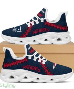 New England Patriots Logo Seam Pattern Custom Name 3D Max Soul Sneaker Shoes - New England Patriots Logo Seam Pattern Custom Name 3D Max Soul Sneaker Shoes_1