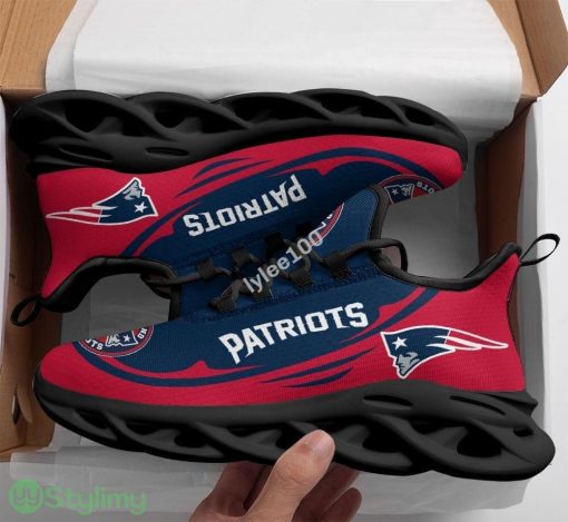 New England Patriots Max Soul Sneakers Icon Men And Women Running Shoes - New England Patriots Max Soul Sneakers Sports Shoes_2