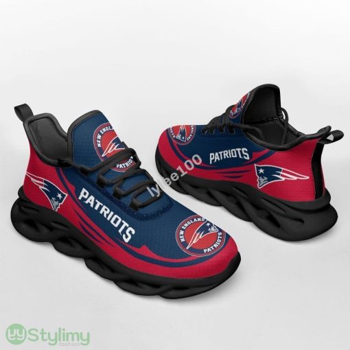 New England Patriots Max Soul Sneakers Icon Men And Women Running Shoes - New England Patriots Max Soul Sneakers Sports Shoes_1