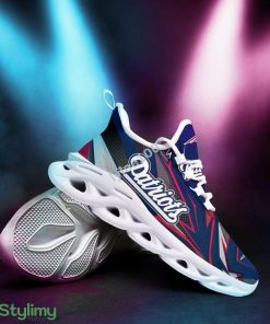 New England Patriots Max Soul Sneakers Iconography Men And Women Running Shoes - New England Patriots Max Soul Sneakers Sports Shoes_1