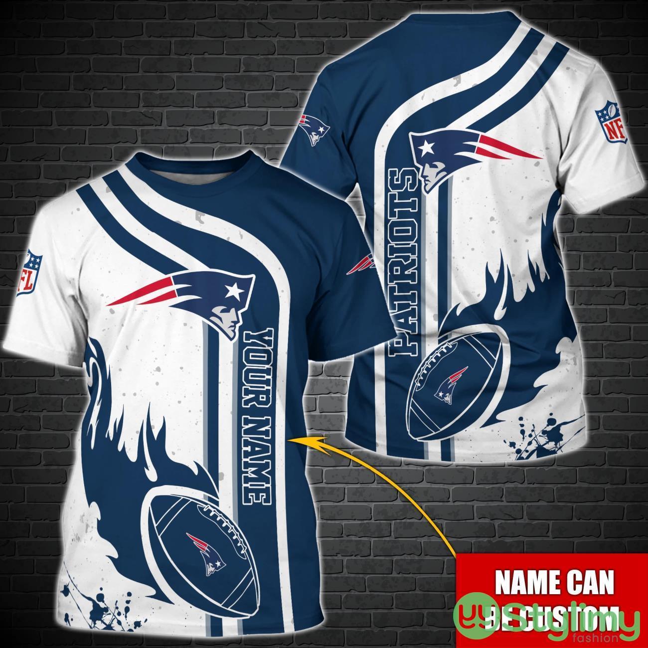 New England Patriots NFL Custom Name Special T-Shirt For Fans 2 New England Patriots NFL Custom Name Special T-Shirt For Fans Product Photo 1