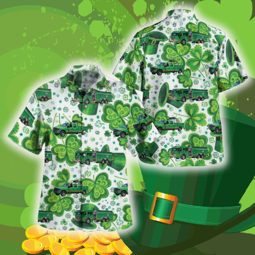 New Oxford, Pennsylvania, Irishtown Fire Company St Patrick's Day Hawaiian Shirt Summer Gift Ideas Beach Men Women 2 new oxford pennsylvania irishtown fire company st patricks day hawaiian shirt summer gift ideas beach men women