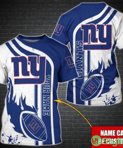 New York Giants NFL Custom Name Special T-Shirt For Fans Product Photo 1
