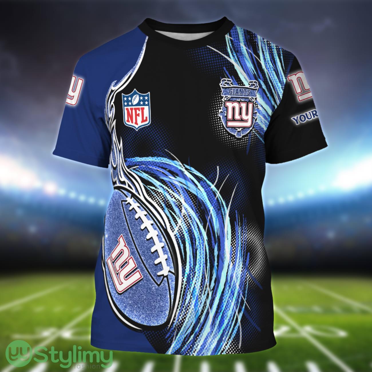 New York Giants Personalized Name Sport 3D T-Shirt 2 New York Giants Personalized Name Sport 3D T-Shirt Product Photo 1