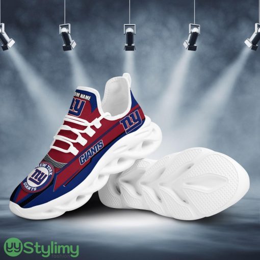 New York GiantsFootball Team Symbol Geometric Pattern Custom Name Personalized 3D All Over Print Max Soul Sneakers Product Photo 4