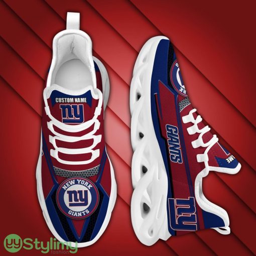New York GiantsFootball Team Symbol Geometric Pattern Custom Name Personalized 3D All Over Print Max Soul Sneakers Product Photo 5