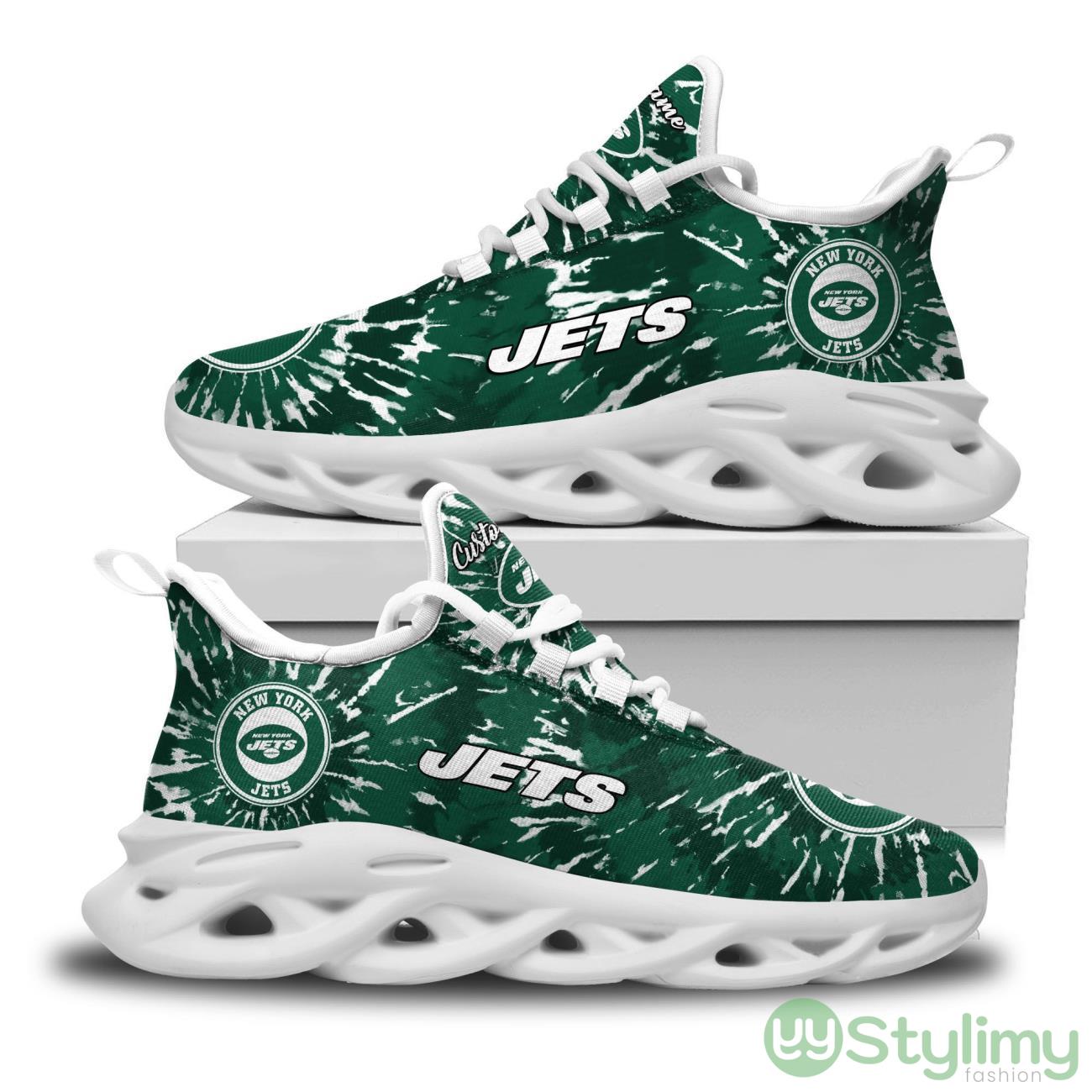 New York Jets Custom Name Tie Dye Max Soul Sneaker Shoes For Fans For Men Women 3 New York Jets Custom Name Tie Dye Max Soul Sneaker Shoes For Fans For Men Women Product Photo 3